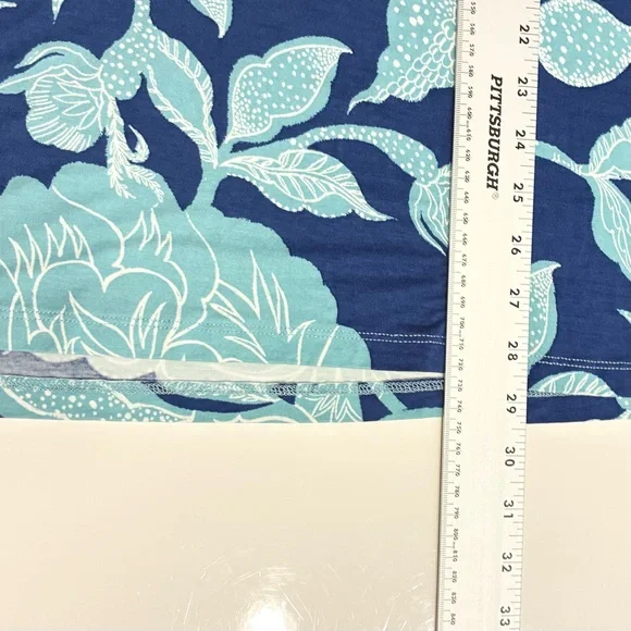 Belle Kim Gravel Blouse XL Flared Sleeve Floral VNeck Boho Indie Coastal Grandma - Picture 8 of 8